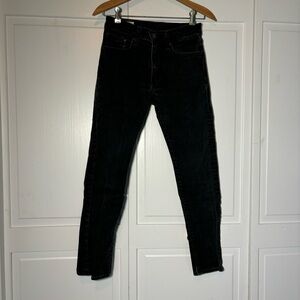 Levi's Premium Black Denim Jeans Skinny 28 x 30 Mens
